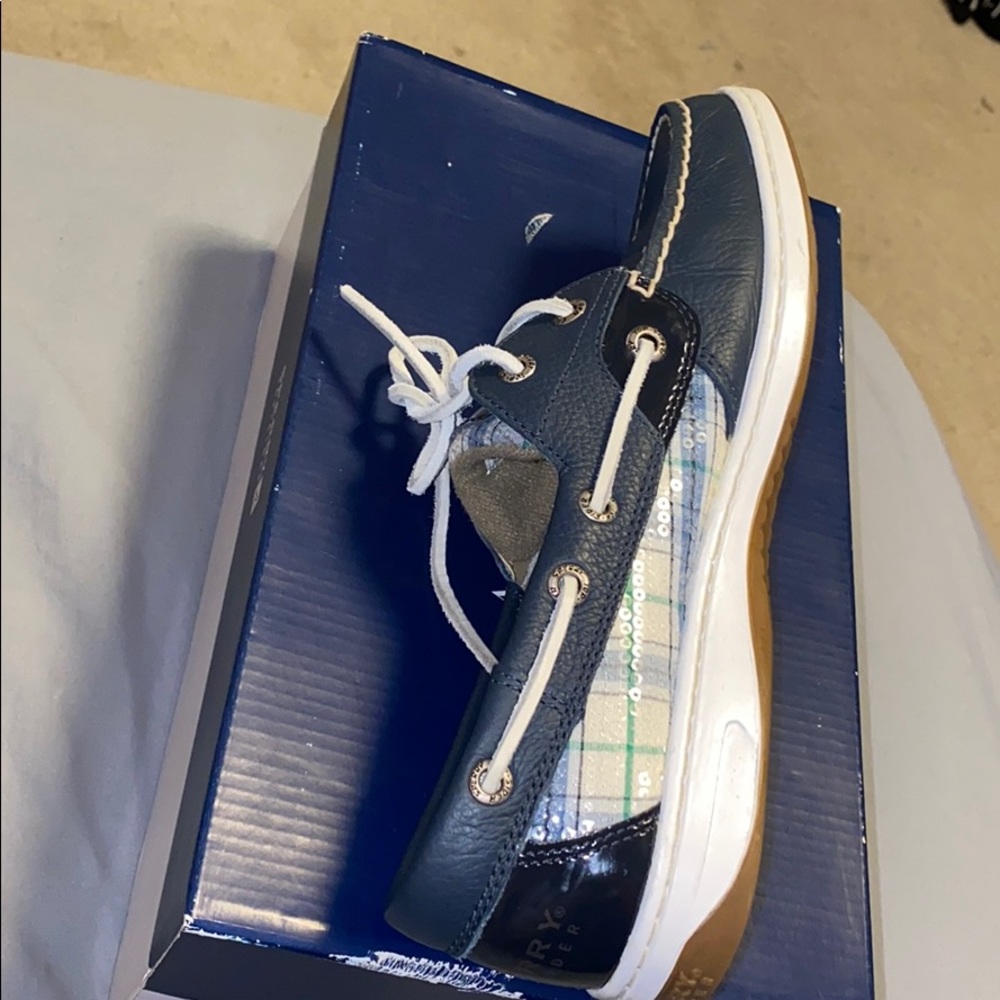 Speedy Bluefish Navy/ Plaid Seq - Picture 4 of 4